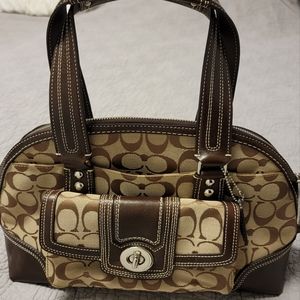 Coach Monogram Top Handle Bag